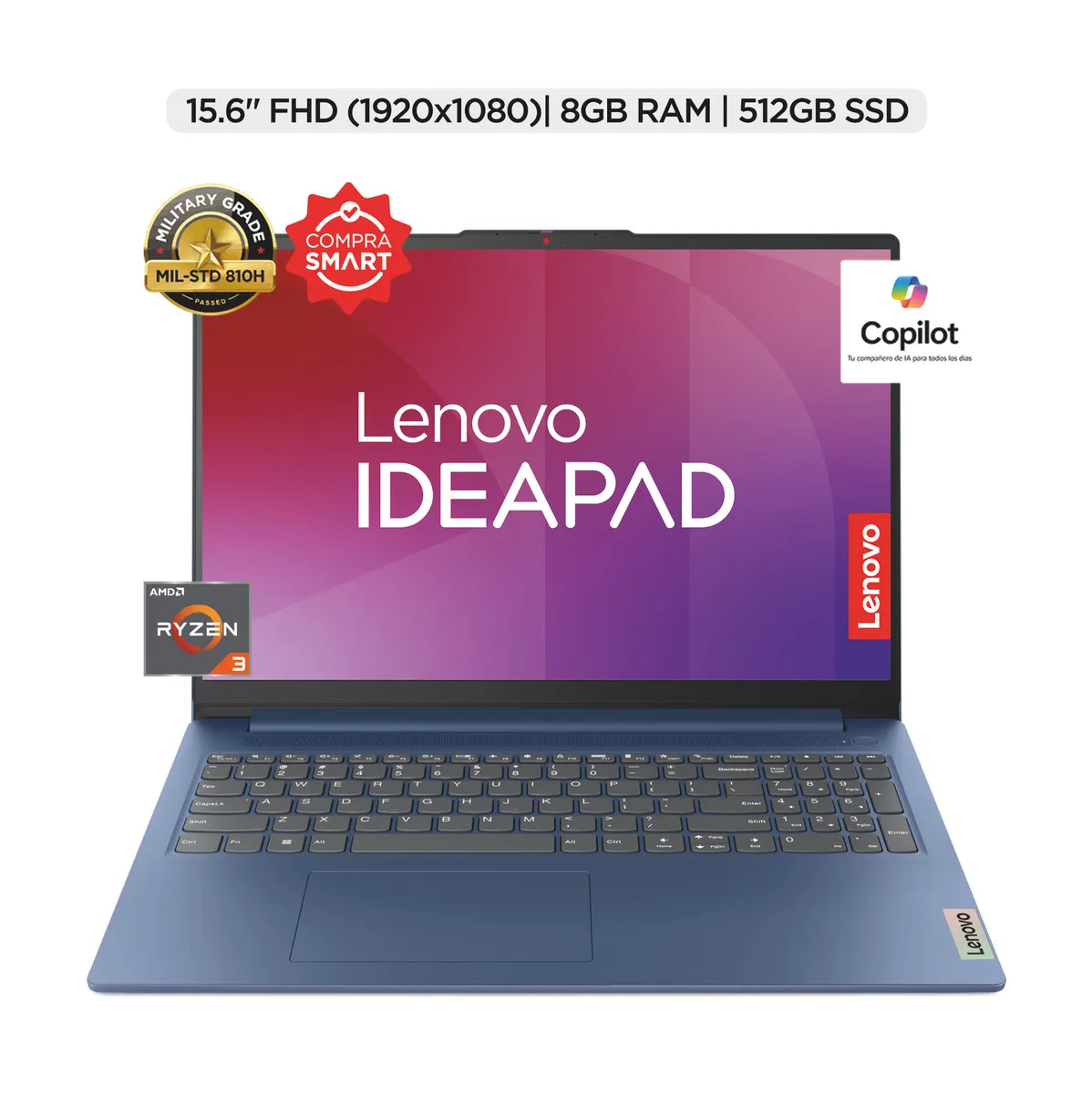 Lenovo IdeaPad Slim 3 Ryzen 3 laptop secundaria 8GB RAM 512 SSD